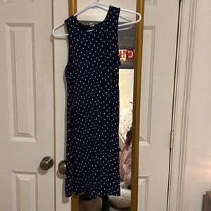 Navy and White Flowy Dress